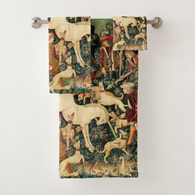 Clásico medieval de Tapestries de Unicornio defien (In situ)