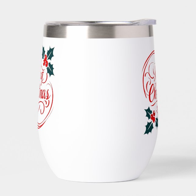 Clásico Merry Christmas Holerry Holiday Art (Izquierdo)