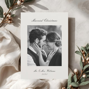 Clásico Moderno Casados Navidad Recién Casados