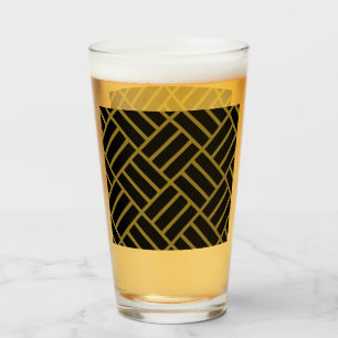 Clásico Moderno Patrón Oro Negro Tall Beer Beer Ce
