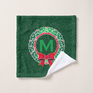 Clásico Monograma Minimalista con Corona en VERDE