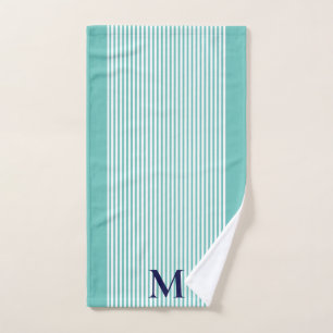Clásico Náutico Azul Marino y Verde Aguamarina de 