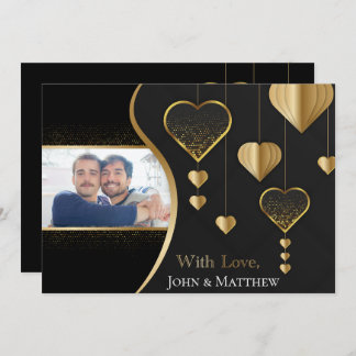 Clásico negro y oro, la G en San Valentín LGBTQ