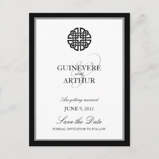 Clásico Nudo de Amor Celta Tarjeta de Boda Save th