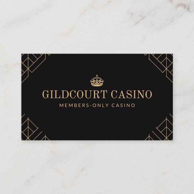 Clásico Patrón de diamante Royal Casino Tarjeta de (Anverso)