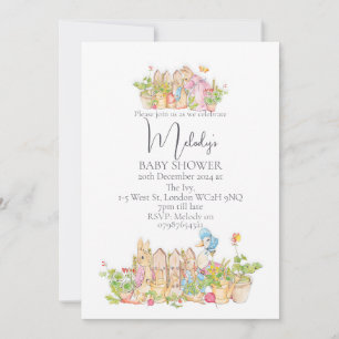 Clásico Peter Rabbit 5x7 Invitaciones a la ducha p