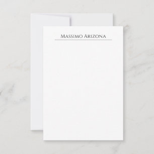Clásico Plano Elegante Negro y Blanco Minimalista