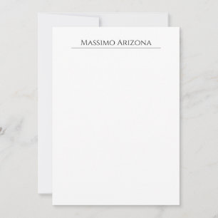 Clásico Plano Elegante Negro y Blanco Minimalista