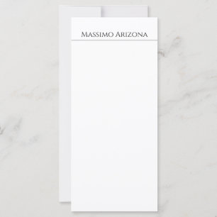 Clásico Plano Elegante Negro y Blanco Minimalista