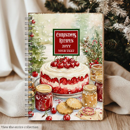 Clásico regalo personalizado para cuaderno de rece