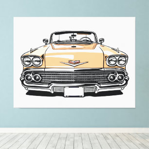 Clásico Retro Convertible Frente Arte Pop
