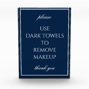 Clásico sencillo bloque de toallas de baño azul