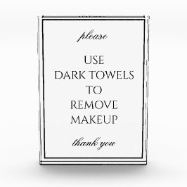 Clásico sencillo bloque de toallas de baño blanco