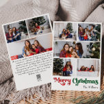 Clásico Simple Feliz Navidad Vertical 8 Foto<br><div class="desc">Celebre la temporada con esta única y clásica tarjeta de vacaciones de Navidad vertical 8 fotos con un toque de encanto vintage. El diseño minimalista muestra una elegante paleta de colores rojo y verde que evoca el espíritu acogedor del invierno. Su atractivo moderno y divertido, junto con la redacción tradicional,...</div>