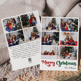 Clásico Simple Feliz Navidad Vertical Diez Foto