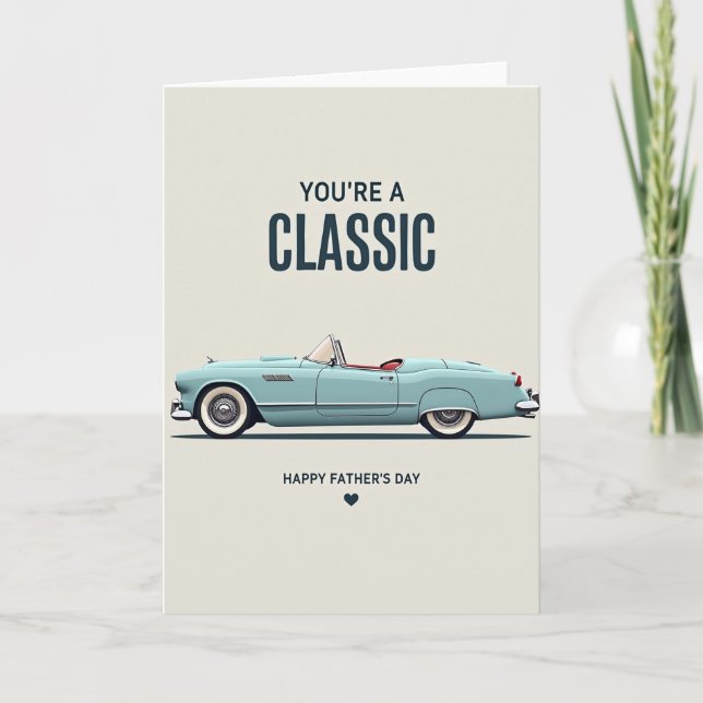 Clásico Tarjeta del Día del Padre (Anverso)