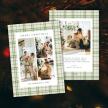 Clásico Vintage de Navidad con Cuadro de 4 Fotos e