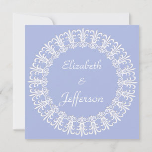 Clásico Wedgewood Blue 1 Invitación a la boda