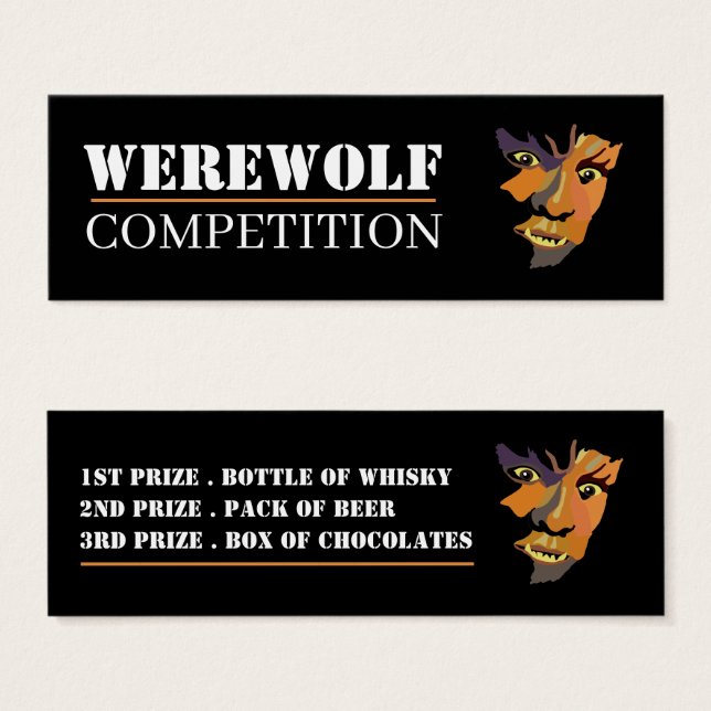 Clásico Werewolf, entradas de la competencia de Ha (Anverso y reverso)