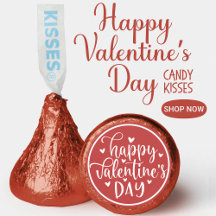 Clásico y dulce Día de San Valentín en rojo