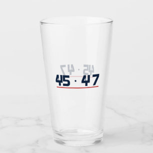 Clásicos 45 47 Navy y Rojo Vaso de Pinta
