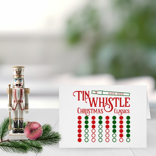 Clásicos de los Navidades del personalizable Tin W (Tin Whistle Christmas Classics)