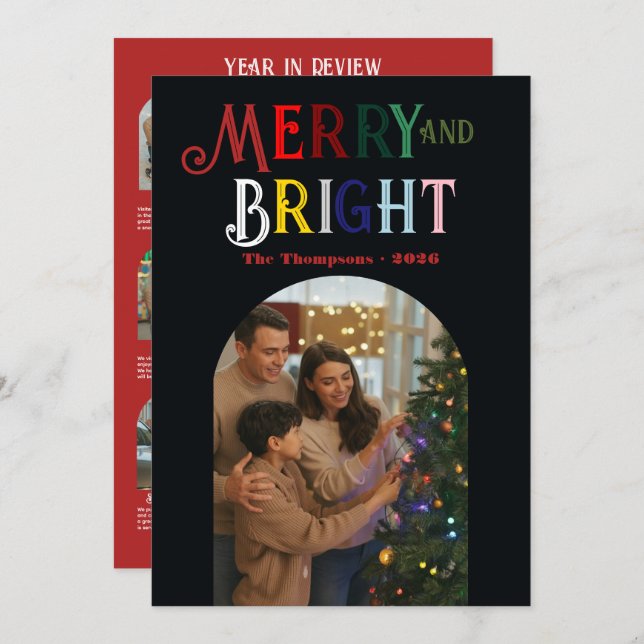 Clásicos navideños "Resumen del año" Fotos Navidad (Anverso / Reverso)