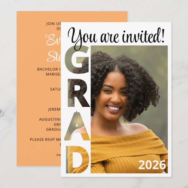 Class 2026 BSN Nursing Graduate Party Invitation (Anverso / Reverso)