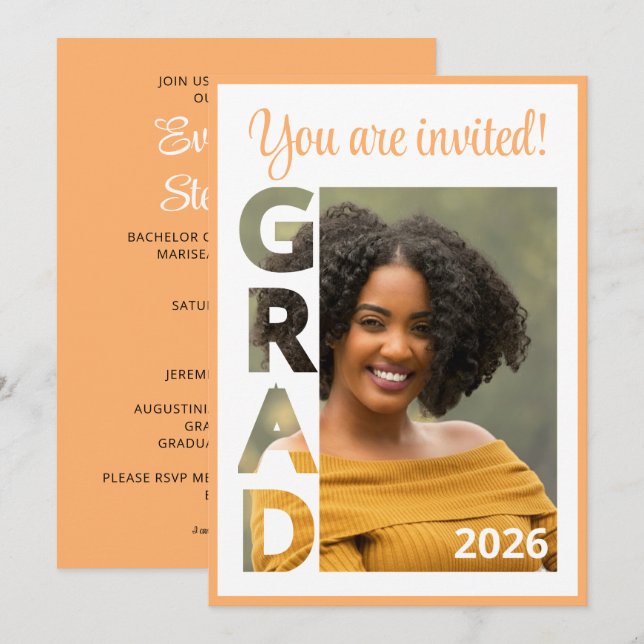 Class 2026 RN Nursing Graduate Party Invitation (Anverso / Reverso)