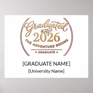 Class of 2026 Adventure Graduate Poster / Póster