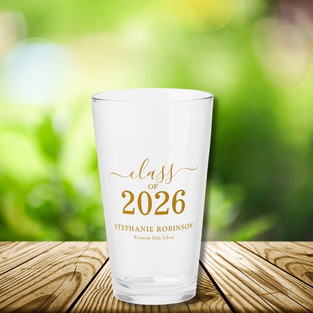Class of 2026 Gold Script Typography Graduation  (Subido por el creador)