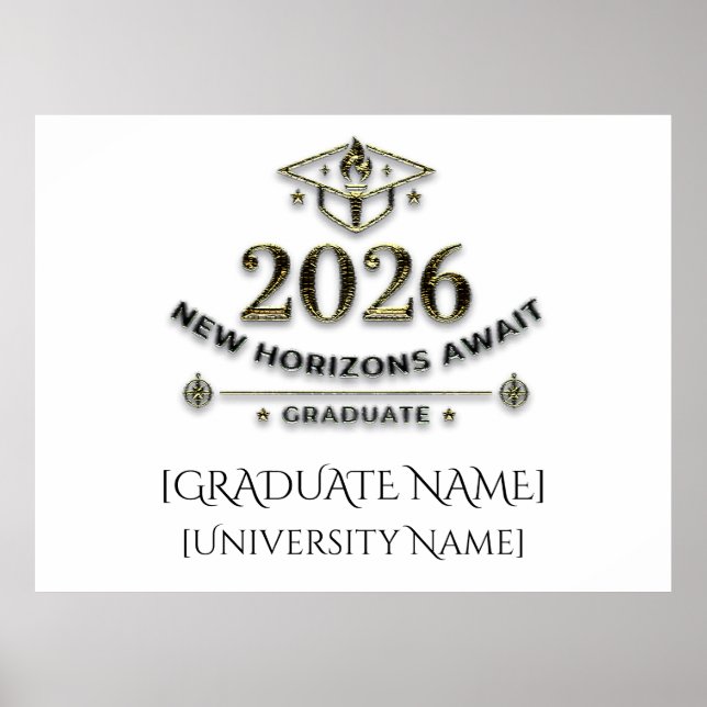 Class of 2026 Graduate Poster / Póster Graduación (Frente)