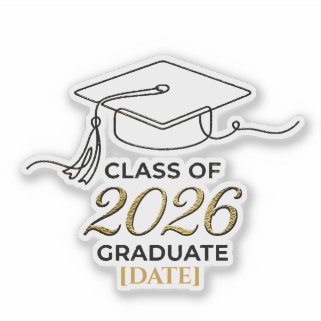 Class of 2026 Graduation / Pegatina Personalizada (Anverso)