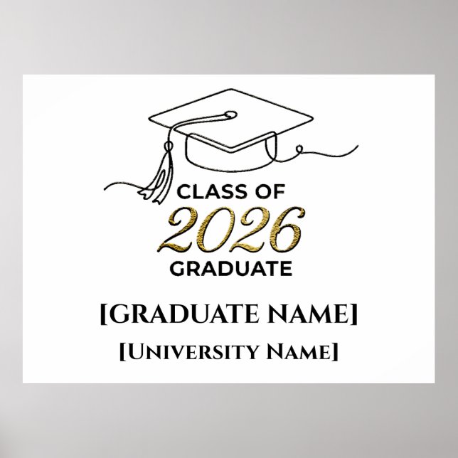 Class of 2026 Poster / Póster Graduación (Frente)