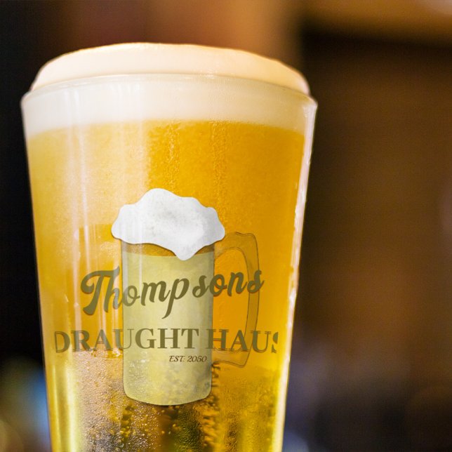 Classic Beer Retro Personalizado (Custom beer glass. )