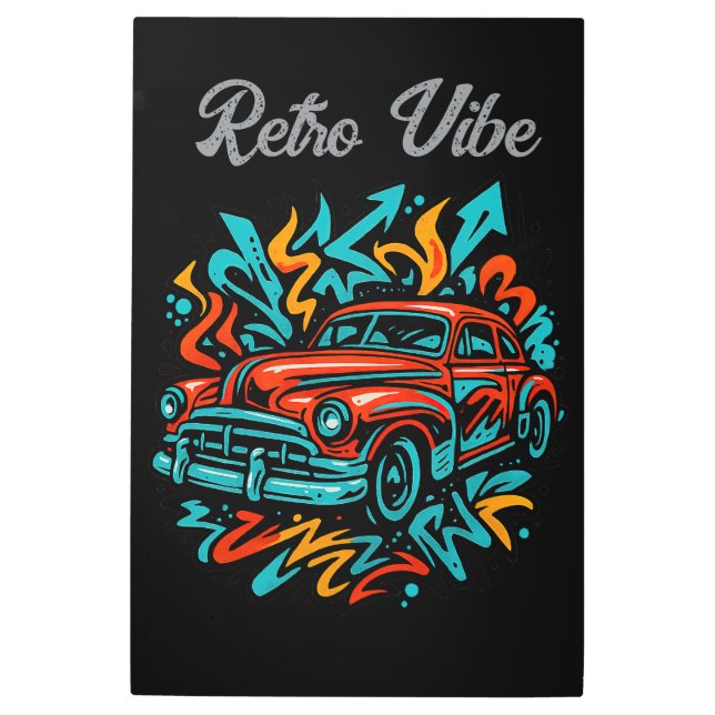 Classic Car Graffiti Poster (Anverso)