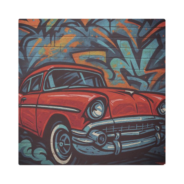 Classic Car Graffiti Poster (Anverso)
