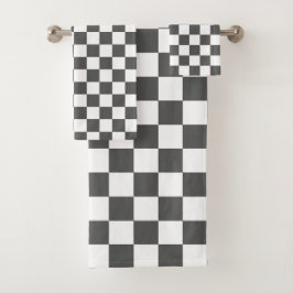 Classic dark grey checkerboard