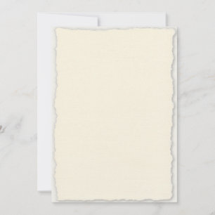 Classic Faux-Deckle Edge Wedding Invite Template