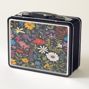 Classic Floral #88 - Lunchbox Metalizado