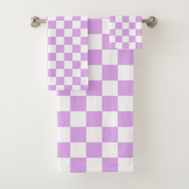 Classic light lavender checkerboard