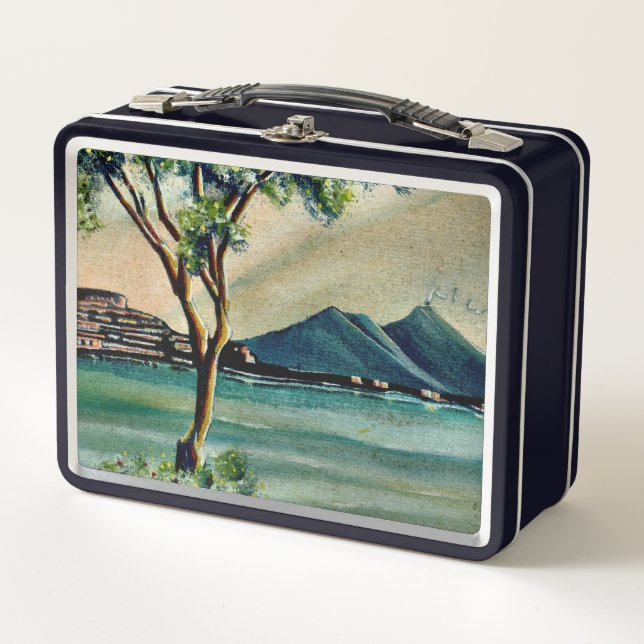 Classic Metal Lunch Box - Bay Of Naples, Italy (Anverso)