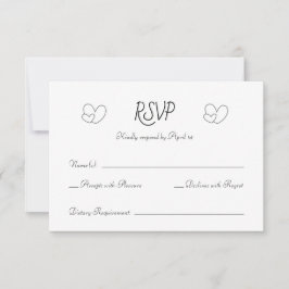 Classic Minimal Wedding RSVP Card