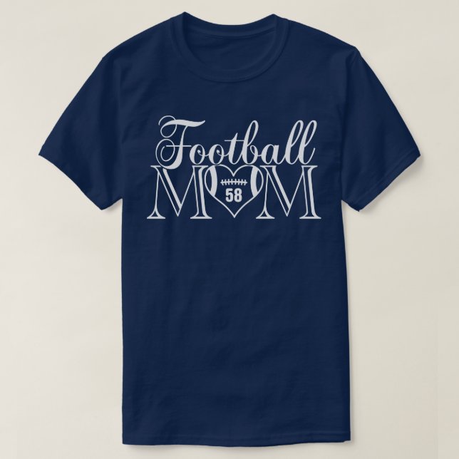 Classic Mom 58 Thats My Boy Jersey Number (Diseño del anverso)