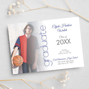 Classic Photo Graduate Graduation Invitation