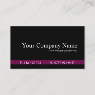 Classic Purple Black Professional - Tarjeta de vis