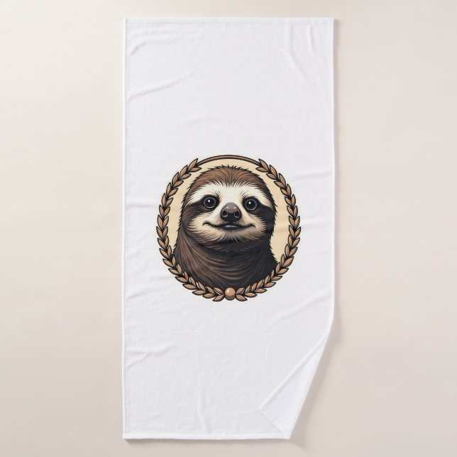 Classic Sloth Engraving Nature Shirt (1) (Toalla de baño)