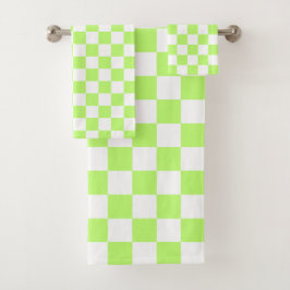 Classic visual lime checkerboard