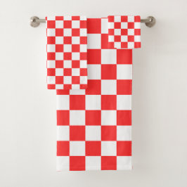 Classic visual red checkerboard