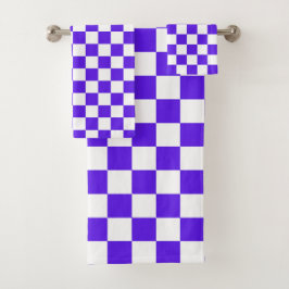 Classic visual violet checkerboard
